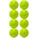 Franklin Sports Plastic Training Balls - Indestruct-A-Ball Plastic Batting Practice Baseballs and Softballs - Plastic Training Golf Balls Baseball - 8 Pack Yellow