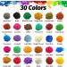 Pearlescent Mica Powder Set - 30 Natural Cosmetic Grade Pigments for Resin, Soap, Lip Gloss, Nail Polish, Makeup, Candle Making, Bath Bombs, Slime - Buy Online on GoSupps.com