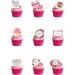 24 Stand Up Watercolour Flower Mother's Day Themed Edible Wafer Paper Cake Toppers Decorations - Buy Online on GoSupps.com
