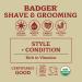 Badger Beard Grooming Kit | Organic Beard Oil & Balm | Babassu & Jojoba Leave-in Conditioner for Facial Hair - International Shipping Available - Buy Online on GoSupps.com