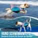 Shop Eyin Shark Shape Dog Swimming Vest | XL Blue - Strong Buoyancy & Adjustable Size for Safe Swimming & Boating - Buy Online on GoSupps.com