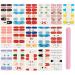 NICENEEDED 16 Sheets Christmas Theme Nail Art Stickers Strips Self-Adhesive Full Wrap Nail Polish Stickers Manicure Decoration Kit With 1Pc Nail File For Women Girls Nail DIY