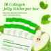 FOODOLOGY Collagen Centella Jelly (10 Days) 300Da Ultra Low Molecular Collagen Centella Asiatica PDRN Vitamin A & E. Coconut Jelly for Hydration & Skin Support (Green Apple) - Buy Online on GoSupps.com