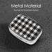 Buy Black and White Plaid 2 Compartment Pill Case - Cute Travel Pill Organizer for Pocket & Purse - Buy Online on GoSupps.com