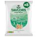Lentil Crisps by Taylors Snacks | Sea Salt & Vinegar Lentil Waves | Vegan Snacks | Source of Protein | Air Popped Lentil Chips | Multipack 8 x 80g Bags