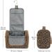 Large Hanging Toiletry Wash Bag Travel Makeup Cosmetic Organizer for Men Women by WANDF (Brown Leopard) - Buy Online on GoSupps.com