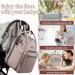 KROSER Diaper Bag Backpack with USB Charging Port | Large Capacity Travel Backpack for Mom in Grey Pink - Buy Online on GoSupps.com