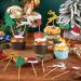 120pcs Christmas Cupcake Toppers Glitter Xmas Cake Decorations Christmas Tree Hat Socks Reindeer Food Fruit Picks for Holiday Birthday Christmas Party Supplies Dessert Baking Decor - Buy Online on GoSupps.com