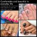 AddFavor 600pcs Soft Gel Toe Nail Tips | Clear Fake Nails for Toe Extensions | 12 Sizes Square Acrylic False Nails - Buy Online on GoSupps.com
