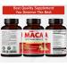 Maca Root Capsules 7200mg Strength with Ashwagandha, Tongkat Ali, Tribulus, Horny Goat Weed, Panax Ginseng - 90ct - Men & Women - Buy Online on GoSupps.com