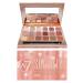 W7 Socialite Pressed Pigment Palette - 18 Pink Nude Colors - Flawless Long-Lasting Glam Makeup