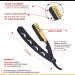 Lisaaz Straight Razors for Men - 100 Blades, Black Stainless Steel, Professional Finish - Quality Mens Shaving Razors - Navajas para Barbero - 4.8 inch Matte Black Gold Clip - Buy Online on GoSupps.com
