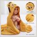 COOKY.D Bamboo Lion Baby Hooded Bath Towel 75x100cm - Toddler Wearable Blanket for Boys and Girls - Buy Online on GoSupps.com
