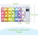 Edoso 7-Day Pill Organizer with Alarm | Weekly Medicine Box & Timer for Memory | German Description | Reinforced Alarm Tone | Colorful Tablet Containers - Buy Online on GoSupps.com