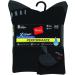 Hanes Men's X-Temp Performance Crew Socks 6-Pack - Size 6-12, Black Color - Buy Online on GoSupps.com