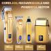 Roziapro Professional Hair Clippers for Men Zero Gapped T-Blade Trimmer Cordless Nose Hair Trimmer Electric Foil Shaver Rechargeable Hair Grooming Set with LED Display (Gold) Gold01 - Buy Online on GoSupps.com