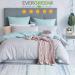 Evergreenweb Memory Foam Couple Pillow with Air Massage - 70x40 cm Neck Support Breathable Silver & Natural Cotton Mite-Active | Perfect for Couples - Buy Online on GoSupps.com