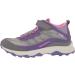 Merrell Kids Moab Speed Mid Waterproof Hiking Boot - Big Kid (8-12 Years) - Size 5 - Grey/Pink/Purple - Buy Online on GoSupps.com