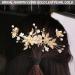 10 Piece Gold Leaf Hair Jewelry Set for Weddings | Bride & Bridesmaid Accessories | Retro Hair Pins & U-Shaped Clips - Buy Online on GoSupps.com