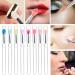 8Pcs Silicone Lip Brush Set - Reusable Lipstick & Nail Art Applicator Brushes with Lid | Perfect for Makeup & Glitter Application - Buy Online on GoSupps.com