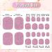 Glitter Toe Nail Wraps - Self-Adhesive Nail Polish Stickers - Solid Color Art Decals - Manicure Kit for Women & Girls - 12 Styles, 2 Nail Files (Chic Colors) - Buy Online on GoSupps.com