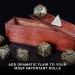 Wiz Dice Titan: Polyhedral Large Dice Set for RPG Games - Includes Wooden Dice Box - DND Jumbo Dice Set - Perfect for Dungeons and Dragons Adventure by Dungeon Master Nyx - Buy Online on GoSupps.com