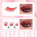 GVEFETIEE B - Red Colored Half Lashes 6 Pairs | Natural Look Fluffy Wispy False Eyelashes - Buy Online on GoSupps.com
