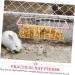Rabbit Rack Feeder for Cage Holder for Rabbits Pet Feeder Metal Rack Metal Feeder Feeder Hamster Holder Cage Guinea Pig Wrought Iron Ferrets - Buy Online on GoSupps.com