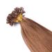 Keratin Bonding Hair Extensions #8 Golden Brown 60cm - 50 Strands 1g - 100% Remy U-Tip Extensions by Novon Hair - Buy Online on GoSupps.com