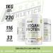 Plant Based Vegan Protein Powder 1kg - Soy Free, Vanilla Flavored - 1kg (Pack of 1) - Buy Online on GoSupps.com