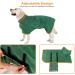 Pejoye XL Green Dog Drying Coat - Fast Absorbent Microfibre Bath Robe Towel for Pets - Buy Online on GoSupps.com