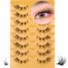 ALICE D Wispy Faux Mink Cat Eye False Eyelashes - 8 Pairs - Buy Online on GoSupps.com