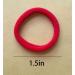 100Pcs Seamless Cotton Hair Bands Elastics Ponytail Holders - 1.5 inch Diameter - No Damage Hair Ties for Thick Hair - Red - Women, Girls, Kids, Toddlers - Buy Online on GoSupps.com