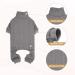 Knitted Turtleneck Dog Sweater - Warm Puppy/Cat Clothes for Small Dogs (X-Small, Grey) - Buy Online on GoSupps.com
