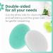 6 Pack Double Sided Body Sponge - Daily Deep Cleansing & Exfoliating Pads for All Skin Types - Buy Online on GoSupps.com