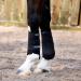 Masta Air-Flux Horse Brushing Boots - Training Neoprene Protective Wrap Boot for Horses with 3D AirMesh - Soft & Comfort Extremely Lightweight Legs Protectors - Set of 2 - Black Size Cob Cob Black