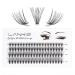 Lankiz single eyelashes 20d 0.07 C curl 8-14mm wrong eyelash extensions for eyelash extensions 80 PCs cluster lashes diy artificial eyelashes individually fake lashes at home C-mix 20pcs