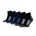 PUMA Unisex Quarter Socks (5 Pack) 43-46 Blue / Black