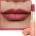 Oulac Soft Matte Lipstick for Women - Red Peach Lipstick & Blush Duo Cream to Powder Texture Color Rich Lightweight & Smooth Enriched with Rose Oil Vegan & Cruelty-Free| 3.6g (Y06) Red Velvet (Y06)