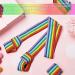 Adjustable Roller Skate Leash - Rainbow Color | 4-Piece Skate Carrier Strap | Reusable Shoulder Sling for Skates 115-120cm - Buy Online on GoSupps.com