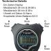 Sch tt Stoptec HC-4 Stopwatch | Digital Stopwatch with Large Display | Stainless Steel | Ideal for Sports Hobbies Leisure and Festivals - Buy Online on GoSupps.com