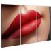 islandburner Image on Canvas Cosmetics Makeup Gloss Lipstick On Lips Closeup of Beautiful Female Mouth with Red and Pink Lip Makeup Part Of Face Wall Living Room Home Office Poster Images GBEN-3Px - Buy Online on GoSupps.com