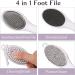 4-in-1 Foot File with Pumice Stone, Stainless Steel Fine File & Scrubber - Remove Dead Skin Easily - Household Foot Care Tool - Buy Online on GoSupps.com
