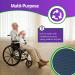 Blue Waterproof Seat Protector 17.7x17.7 - Absorbent Chair Cover for Incontinence - Reusable Underpad for Kids, Pets, Adults & Seniors - Buy Online on GoSupps.com