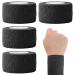 Bandage Tape 4 PCS Self Adhesive Bandage Wrap Breathable Non-Woven Wrist Tape Stretch Elastic Bandage Vet Wrap for Sports Supply Ankle Sprains Protection Black 177 * 1inch