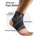 Fitomo Ankle Support with Compression Strap for Plantar Fasciitis & Achilles Tendon - S Black - Buy Online on GoSupps.com