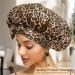 Satin Bonnet for Women | Silk Hair Wrap for Sleeping | Curly Hair Bonnet for Black Women | Leopard Print Satin Bonnet - Buy Online on GoSupps.com
