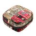 Menstruation bag with zipper women's napkin bag tampons collecting bags for women and girls (vintage-red double-decker bus London-UK pattern)