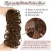 RUWISS 100% Real Hair Pick & Scrunchies - Chocolate Light Brown | Women's Hair Tools - Buy Online on GoSupps.com