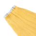 Shop Novon Hair Extensions: 60cm Yellow Tape-In Extensions | 100% Remy Real Hair | 50 Tresses (2.5g Each) - Buy Online on GoSupps.com